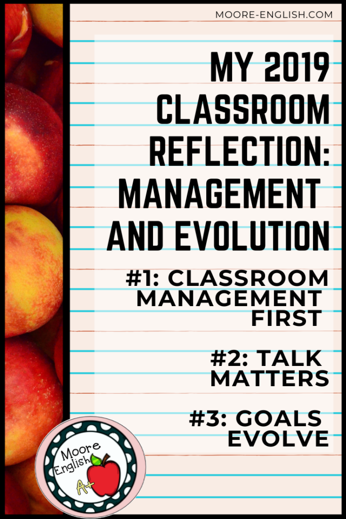 Each year I set professional goals. This is my 2019 classroom reflection: what worked, what didn't, and what I'll d differently.