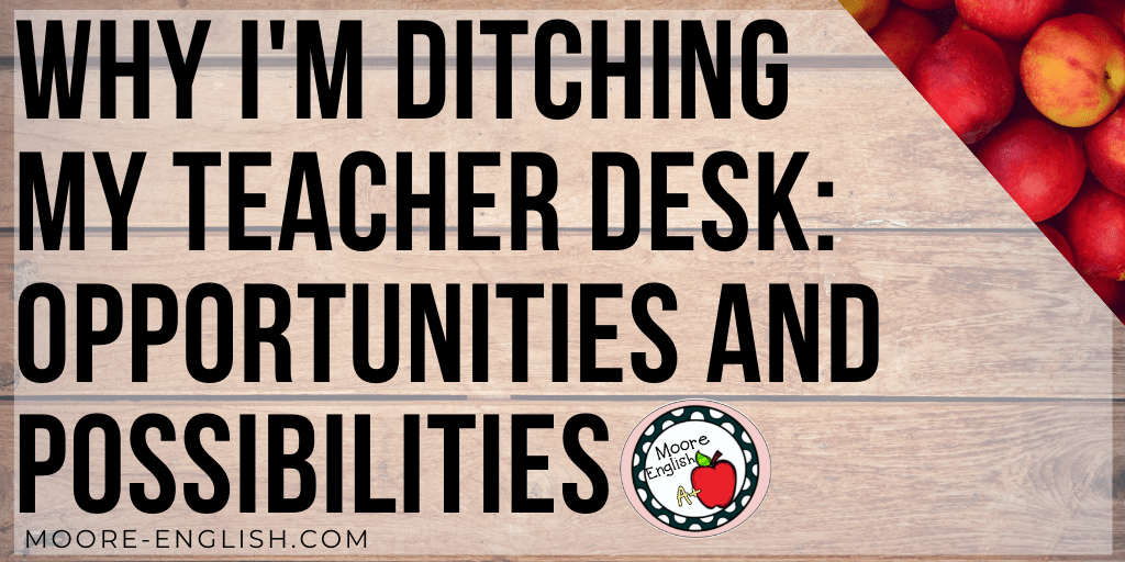 Teaching without a teacher desk seems like an odd idea, but this simple change made me a better teacher! Here's why I'm going without! #noteacherdesk #iteachtoo #classroominspiration
