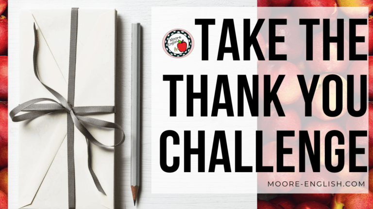 Thank You Challenge #moore-english @mooreenglish.com