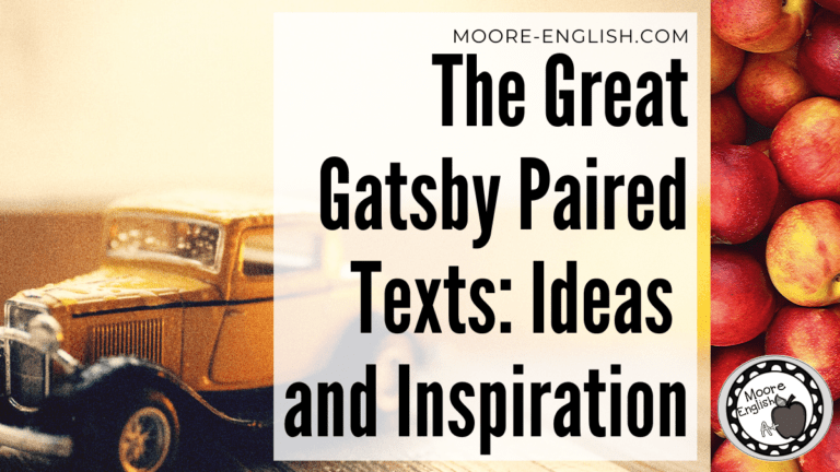 The Great Gatsby Paired Texts #mooreenglish @moore-english.com