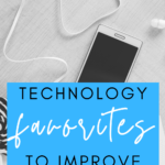 An iPhone and white earbuds appear on a gray background under text that reads: My 3 Favorite Tech Tools For Improving Student Annotations and Close Reading #mooreenglish @moore-english.com