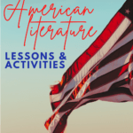 American flag under text that reads: American Literature Favorites