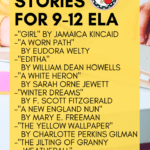 List of 8 short stories for 9-12 ELA
