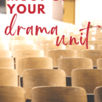 Wooden chairs in a theatre appear under text that reads Make the Most out of Teaching Drama in ELA