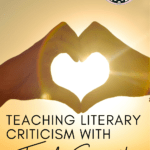 Heart hands photograph that appears under text that reads: Teaching Literary Criticism with Taylor Swift @moore-english.com #mooreenglish