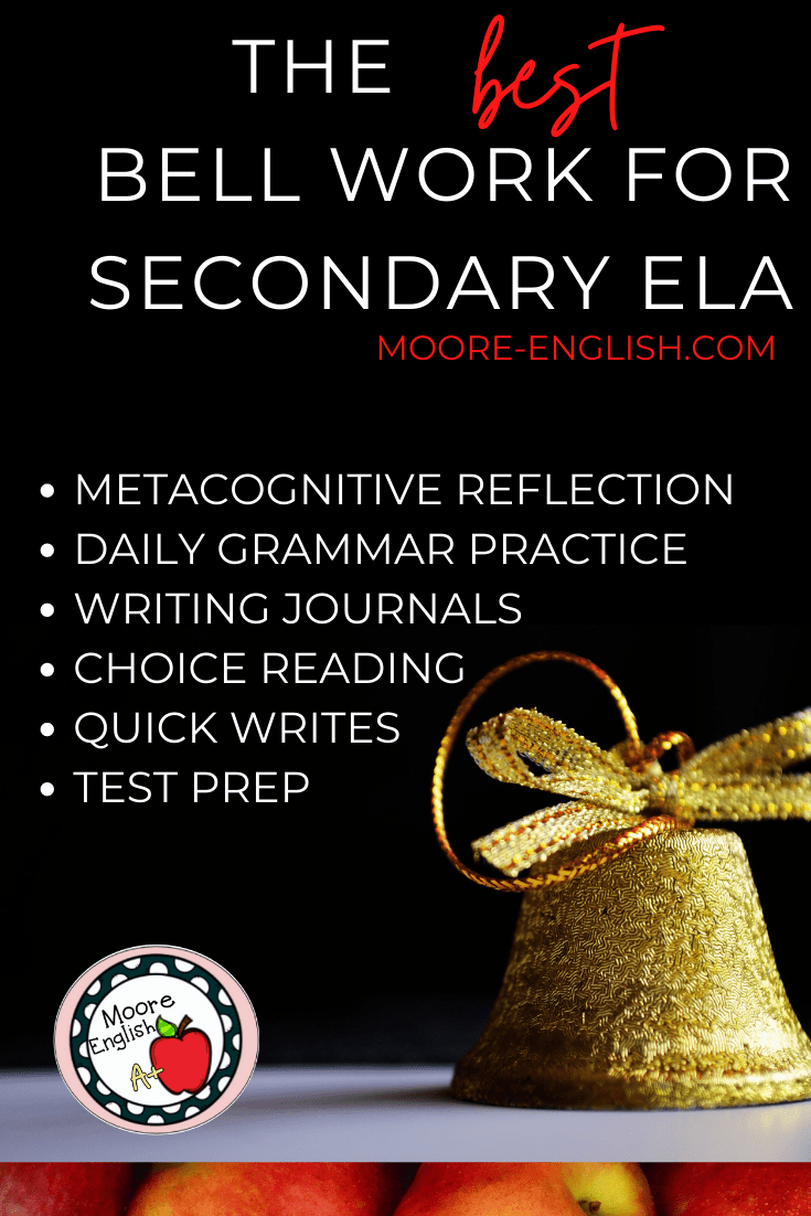 The Best Bell Work For Secondary English / Moore English