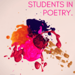 Pink, gold, red, and purple paint spatter under pink that that reads Creative Poetry Lessons
