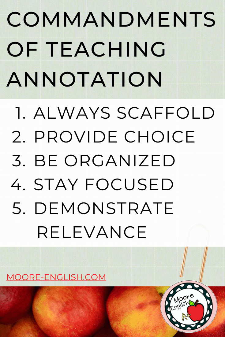 Scaffold Annotation How To Scaffold Annotation / Moore English Educational Blog