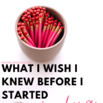 Pink pencils in a cup with text that reads: What I Wish I Knew Before I Started Teaching