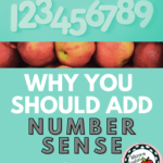 Numbers and numerals under text that reads: Why You Should Add Number Sense to ELA