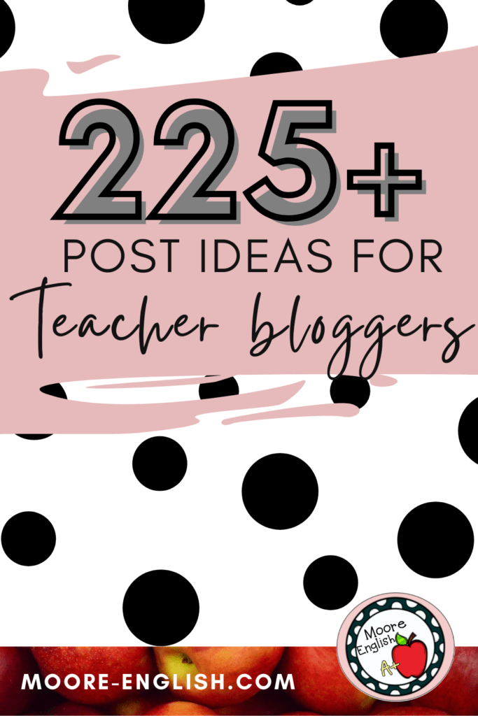 Find blog posts for teaching ideas shared for free