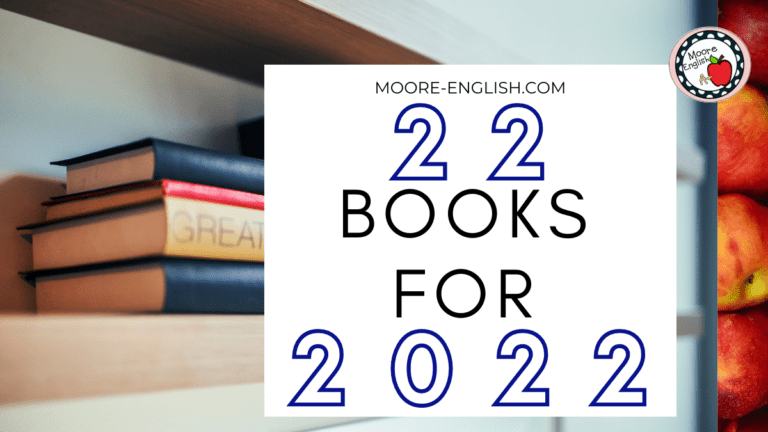 Books appear on a book shelf under text that reads: 22 Exciting and Enlightening Books to Read in 2022