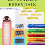 Screenshots of popular classroom items appear under text that reads: 5 Classroom Supplies that Make Teaching a Little Easier