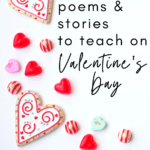 Valentine's cookies and candies appear beside text that reads: 25 Texts To Celebrate Love And Valentine's Day