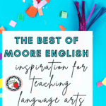 Party decor and food appear under text that reads: The Best of Moore English / Celebrating 200 Posts!