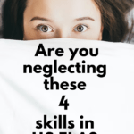 A woman hiding under white sheets appears under text that reads Are You Neglecting These 4 Skills in High School English?