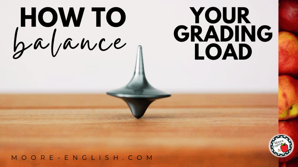 Old-fashioned silver top spins under text that reads: How to Balance Your Grading Load