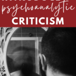 Photo of man looking in a mirror. The mirror reflection is blurry. This appears under text that reads: 13 Texts for Introducing Psychoanalytical Criticism in High School ELA