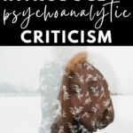 A distorted image of a woman appears under text that reads: 13 Texts for Introducing Psychoanalytical Criticism in High School ELA