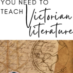 A sketch of a globe appears behind text that reads: 9 Titles for Introducing Victorian Literature in High School ELA