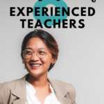 A woman in professional clothes smiles at the camera. This image appears under text that reads: 8 Secrets Of Experienced Teachers