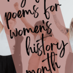 Women in business suits stand together with their fists raised upward. Their image appears under text that reads: 30 Titles for Women's History Month #mooreenglish @moore-english.com