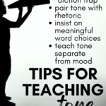 A person with a megaphone appears beside text that reads: How to Teach Tone in High School ELA