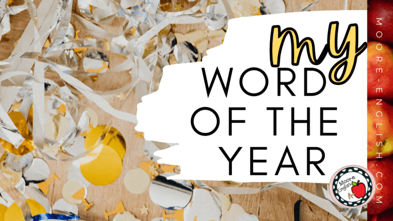 Confetti appears under text that reads: My Word of the Year: Protect