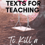 An image of a children's swing appears under text that reads: 8 Paired Texts for Teaching To Kill a Mockingbird