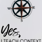 An image of a compass appears under text that reads: How to Teach Context Clues in Secondary ELA #mooreenglish @moore-english.com