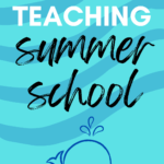 An illustration of a whale appears behind text that reads: Why I Don't Teach Summer School