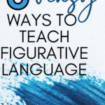 Splatter paint appears under text that reads: 6 Fun, Easy Tools for Teaching Figurative Language