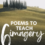 A scenic photo appears under text that reads: 6 Powerful Poems for Teaching Imagery in High School ELA