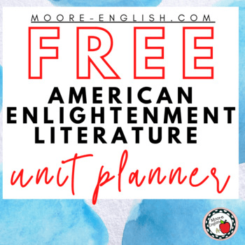 TPT product cover for free American Enlightenment Unit Planner