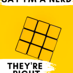 A solved Rubik's cube appears under text that reads:Five Years Of Nerdy Posts: I Am Who My Students Think