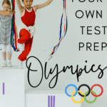 Children on a winners podium appear under text that reads: How to Create an Engaging Test Prep Olympics