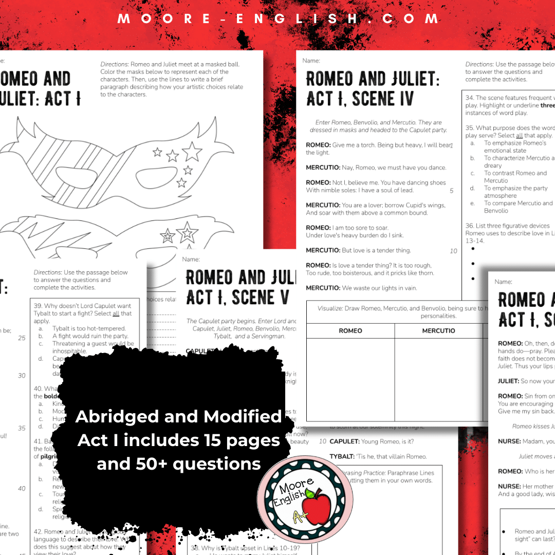 Abridged and Modified Romeo and Juliet Act I