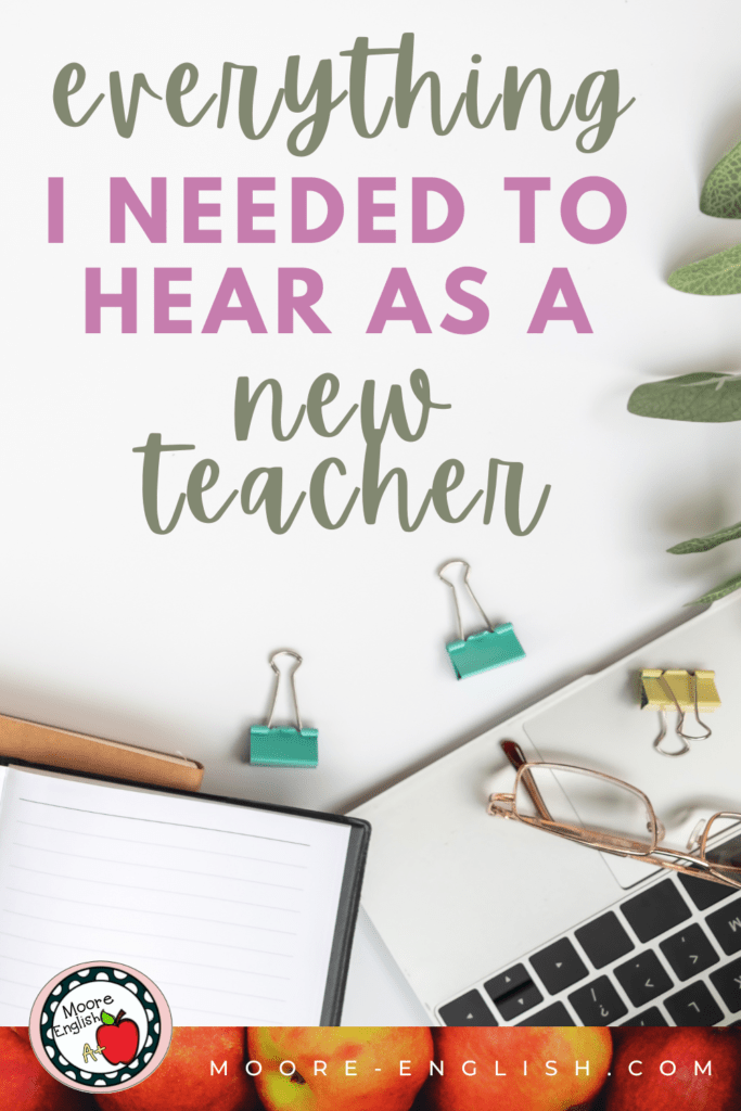 A desk flatlay appears under text that reads: Everything I Wish I'd Learned as a Young Teacher