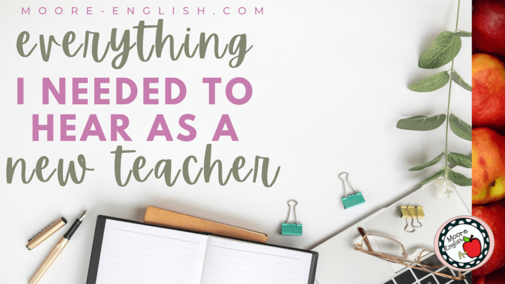 A desk flatlay appears under text that reads: Everything I Wish I'd Learned as a Young Teacher