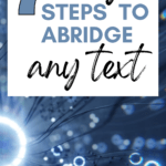Digital connections appear under text that reads: Abridging Your First Text? Use these 7 Tips to Keep it Easy