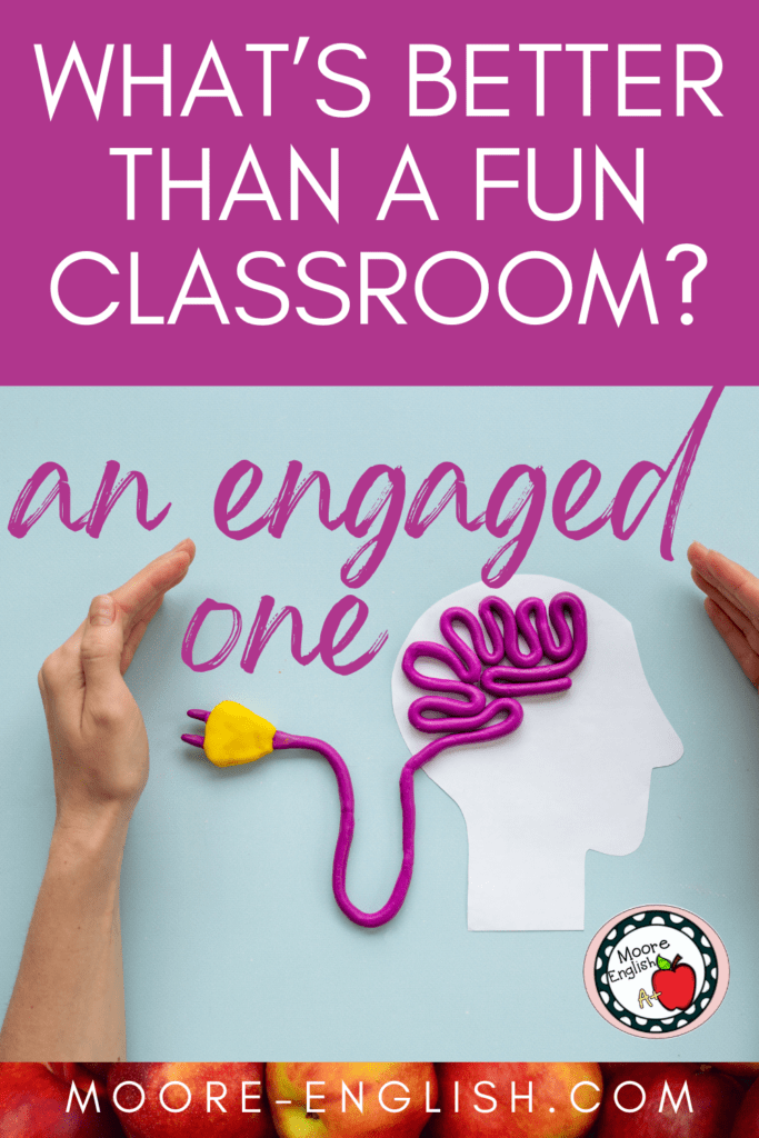 An illustration of a human brain appears under text that reads: What's Better than a Fun Classroom? An Engaged One