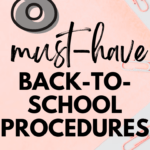 Paper clips appear under text that reads: 8 Must-Have Back-to-School Procedures for a Successful Class