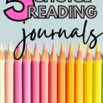 Colored pencils appear under text that reads: 5 Choice Reading Journal Prompts for Quality Reflection