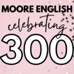 Confetti appears behind text that reads: Celebrating 300: 10 Favorite Posts that Bring Me Pride