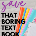 Colorful folders and pencils appear under text that reads: Jazz Up a Boring Textbook Lesson with These 6 Easy Ideas