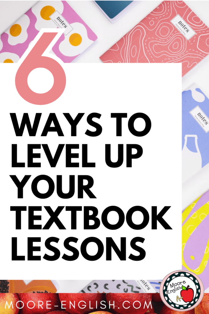 Colorful folders appear under text that reads: Jazz Up a Boring Textbook Lesson with These 6 Easy Ideas