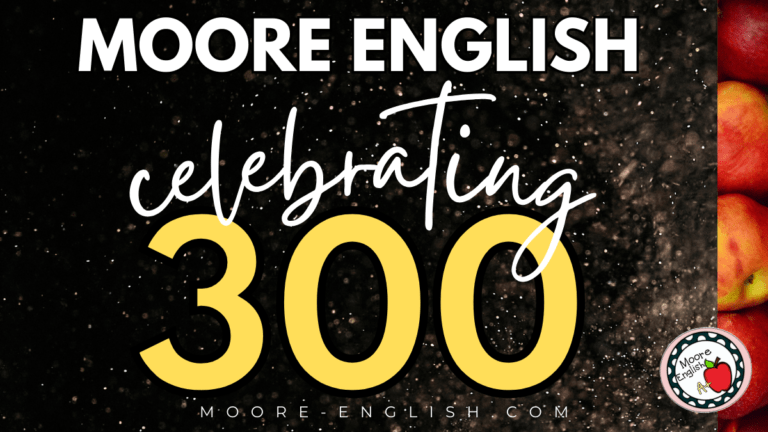 Confetti appears behind text that reads: Celebrating 300: 10 Favorite Posts that Bring Me Pride