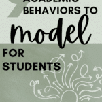 A chalk image of a brain appears under text that reads: 9 Non-Academic Behaviors to Model for Successful Students