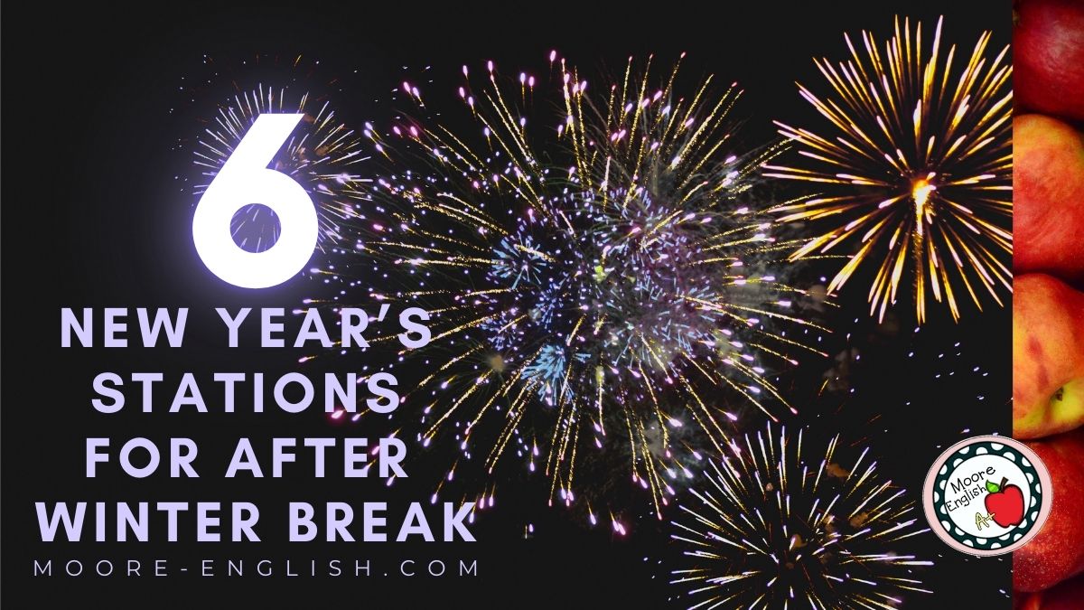 Fireworks appear behind text that reads: 6 Engaging New Year's Stations